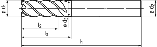 Hartmetall Schaftfräser 1939G