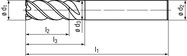 Hartmetall Schaftfräser 1939G – Bild 2