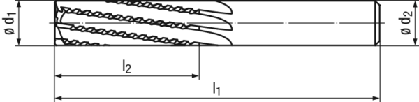 Hartmetall Schaftfräser Fiber-Cut 2742F