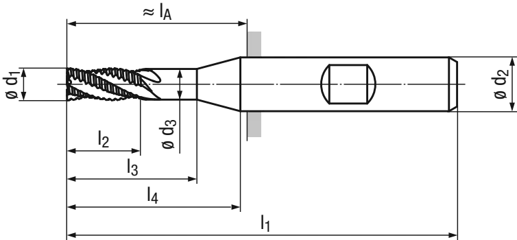 Schema HSS Schaftfräser TOP-Cut 1364