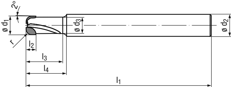 Schema CBN-Torusfräser 2809