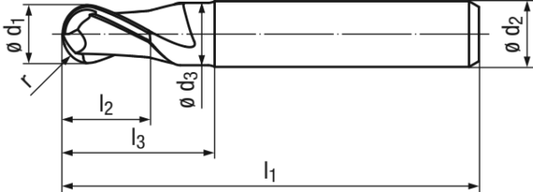 HSS Kugelfräser 3272