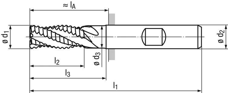 Schema HSS Schaftfräser 1344C
