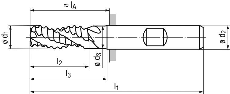 Schema HSS Schaftfräser 1592