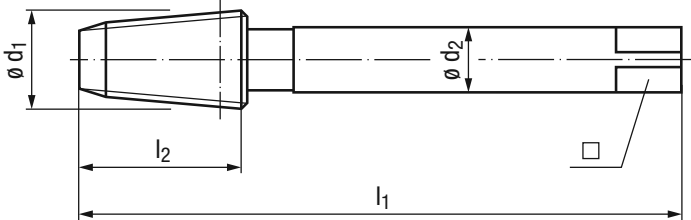 Schema Rekord 2-STEEL Maschinen-Gewindebohrer