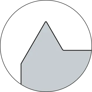 Schema ZGF-MULTI-3xd1-HA-AlCr-T42 Zirkular-Gewindefräser aus Vollhartmetall