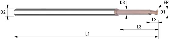 Schema VHM-Mini-Torusfräser HSC NE