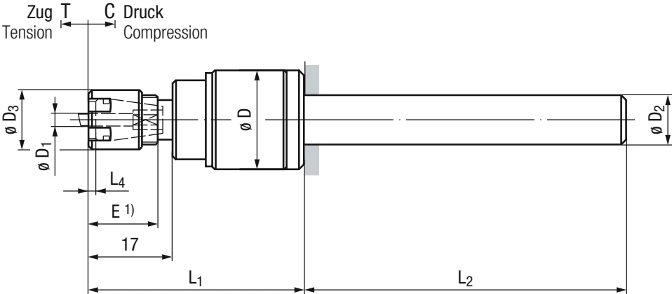 Schema Spannzangen-Aufnahme Typ: Softsynchro Micro