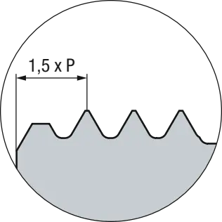 Schema ZBGF-HCUT-2xd1-IKZ-HA-TiAlN-T46 Zirkular-Bohrgewindefräser aus Vollhartmetall
