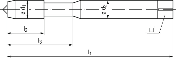 Schema VHM-Rekord 1A-H-IKZ Maschinen-Gewindebohrer